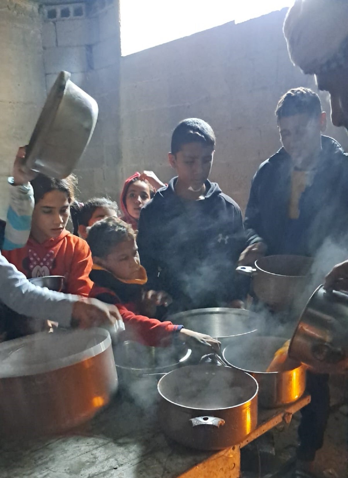 الجالية الفلسطينية في بريمن توزع وجبات ساخنة على النازحين في حي الزيتون بغزة